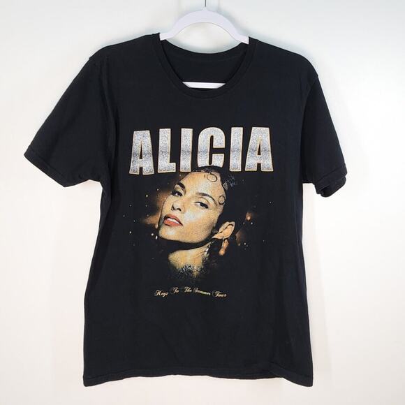 Alicia Keys to the Summer Band Tee Size Medium Collectible Y2K Streetwear Grunge - Picture 1 of 7